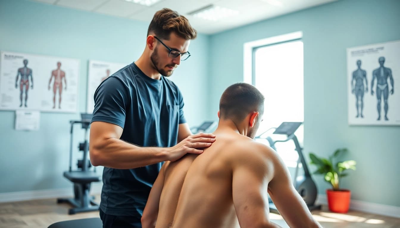 Best sports chiropractor in St. Albert AB providing expert treatment to an athlete in a professional setting.