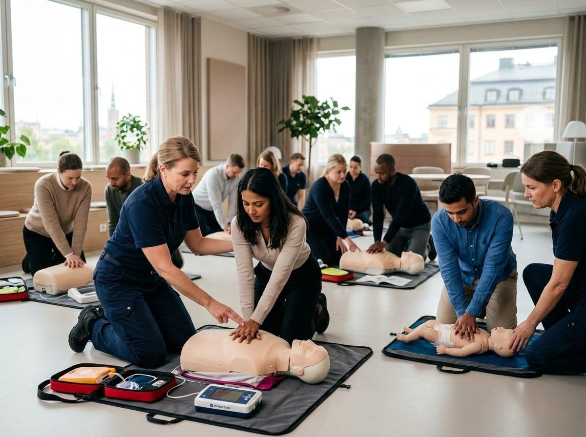 Anpassad för alla branscher är vår HLR kurs Stockholm