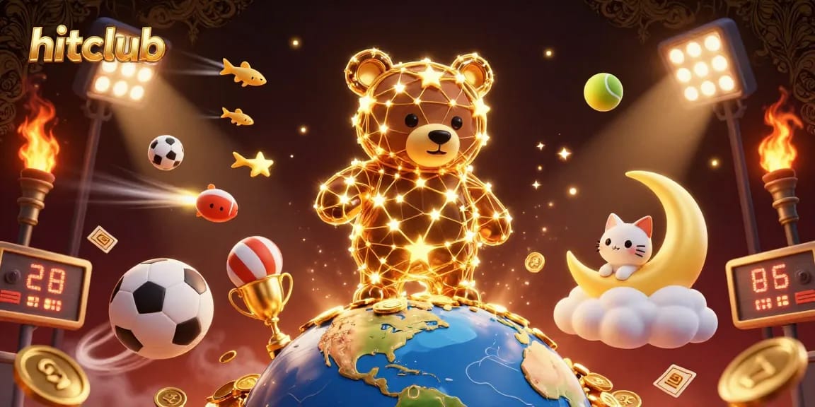 Join the action at hitclub with an exciting 3D illustration of casino gaming vibrancy.