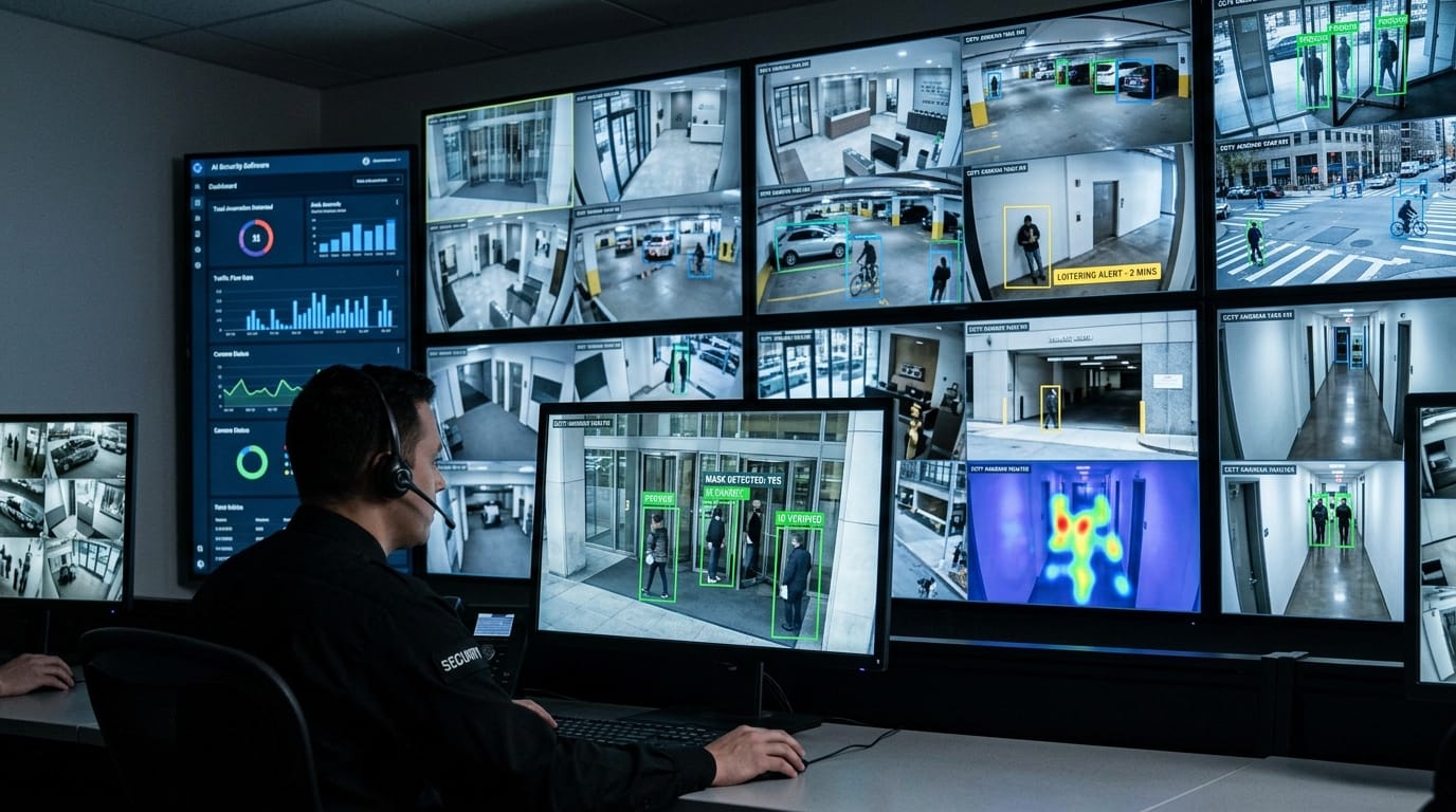 AI CCTV Monitoring for People Counting and Traffic Analysis