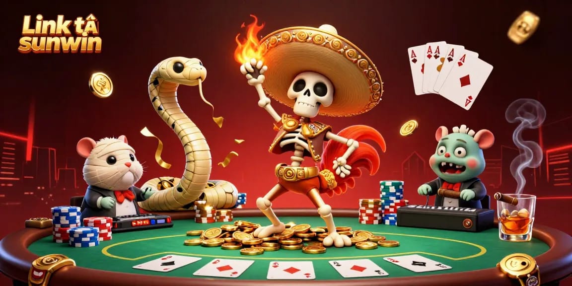 Join the action with Link tải sunwin featuring exciting characters in a vibrant casino scene.