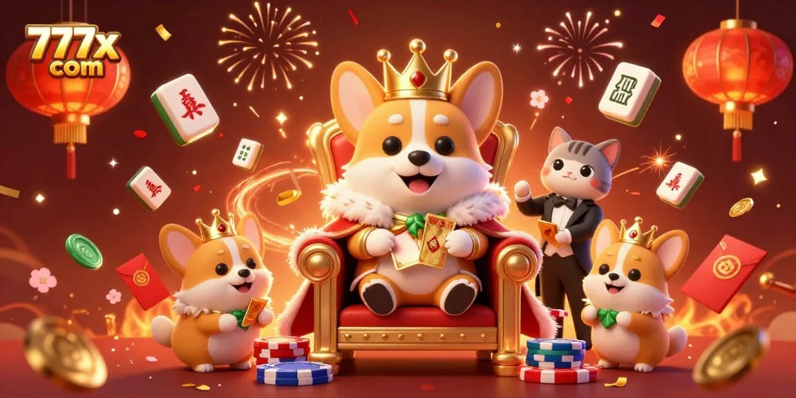 Experience thrilling wins at 777x com with vibrant casinos, royal characters, and festive game elements.