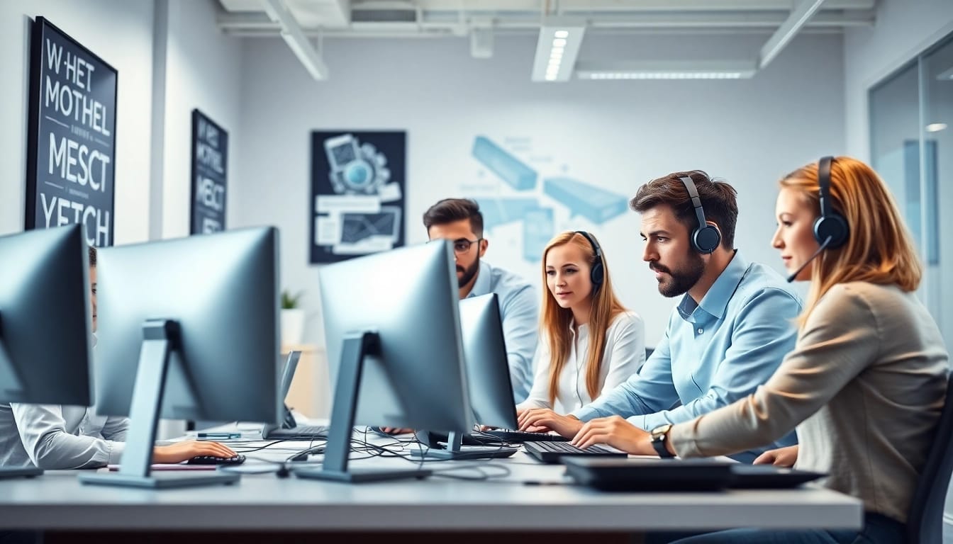 Enhancing small business IT support London with a dedicated tech team in action.