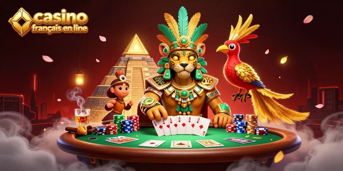 Optimisez vos gains au casino français en ligne avec une illustration immersive de jeux de poker.