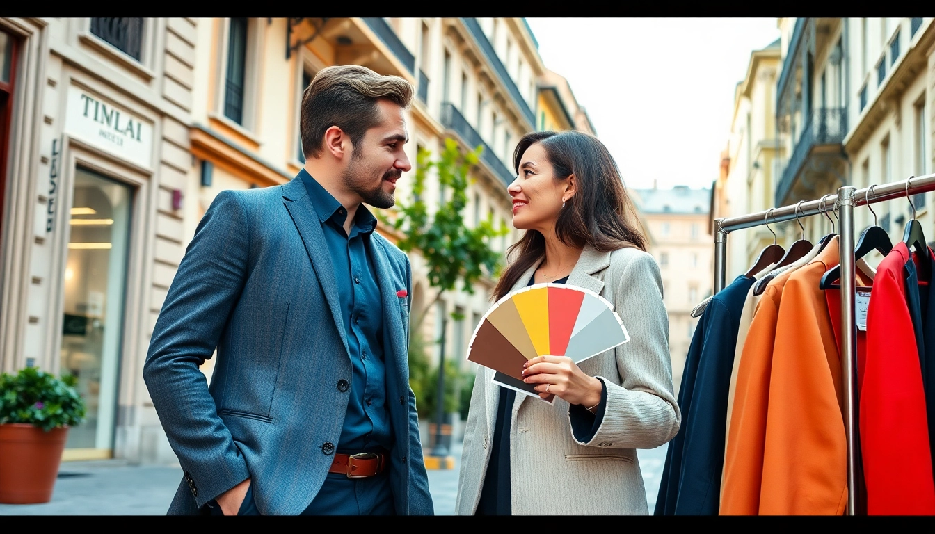 Consulenza d'immagine Milano: Consulente d'immagine che offre consulenze a Milano in un ambiente urbano elegante.
