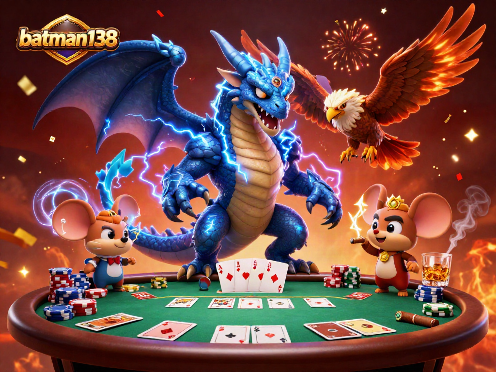 Menang dalam permainan poker di batman138 dengan karakter menarik dan suasana yang meriah.