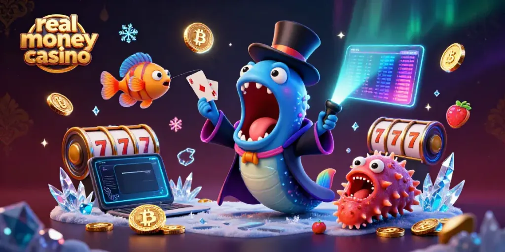 Enjoy thrilling real money casino gameplay with unique characters and dynamic gambling elements.