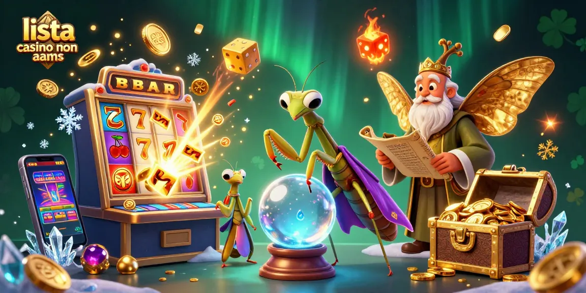 Scopri la lista casino non AAMS in un'illustrazione ricca di gioco e fortuna.