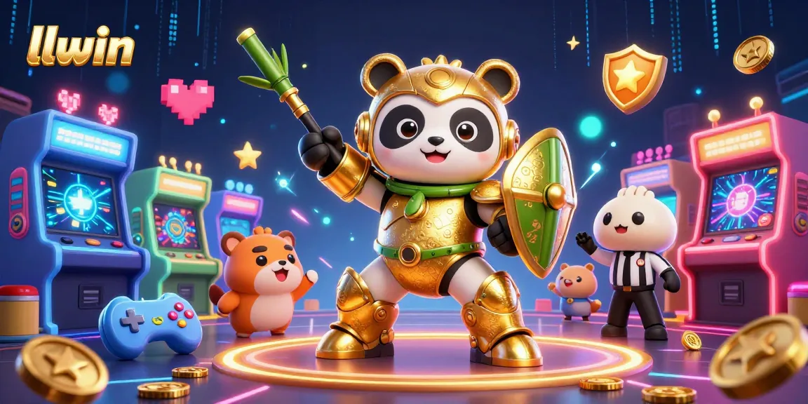 Engage in thrilling gameplay at llwin with a vibrant casino scene featuring dynamic characters and arcade elements.