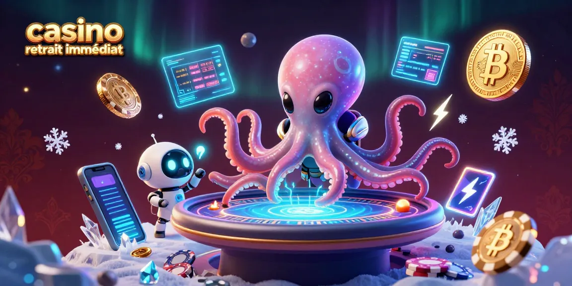 Expérimentez un casino retrait immédiat dans un univers fascinant de poker futuriste avec des éléments cryptos.