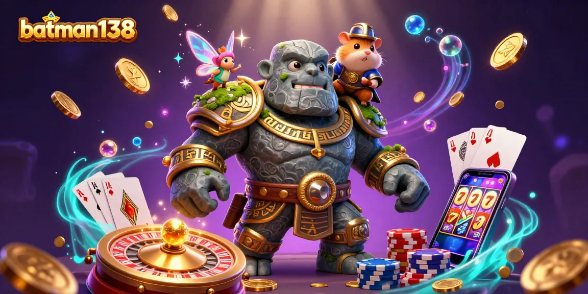 Experience the thrill of winning at batman138 with lively creatures and casino elements in action!