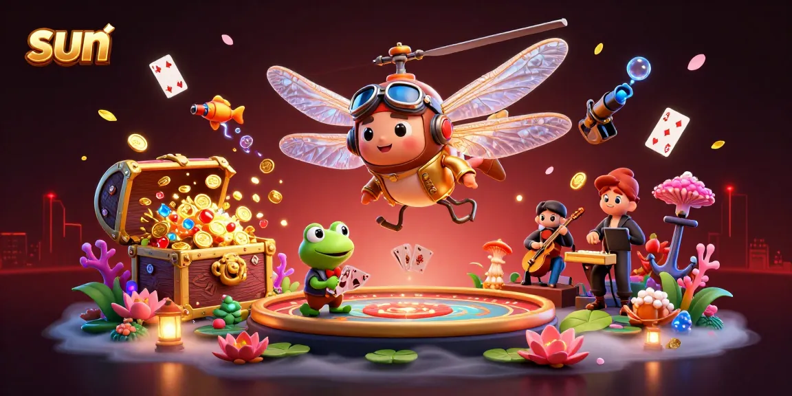 Experience thrilling wins with sun-inspired card games amidst a lively casino scene