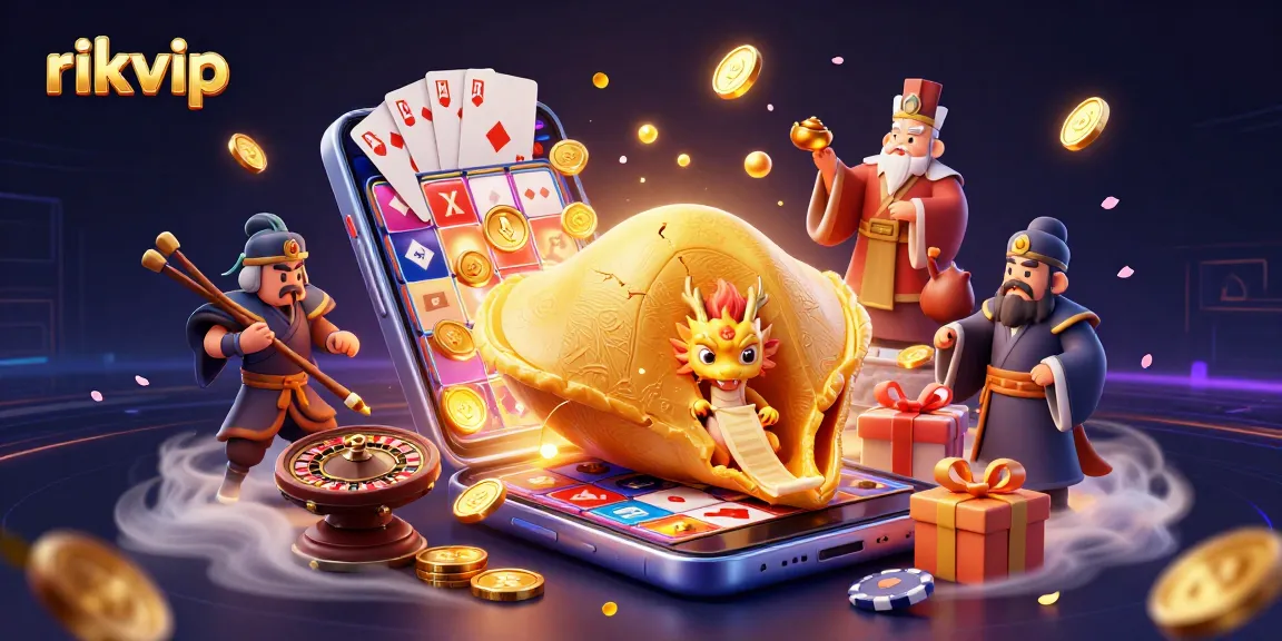 Experience exciting wins at rikvip with a vibrant 3D casino scene full of fortune and fun.