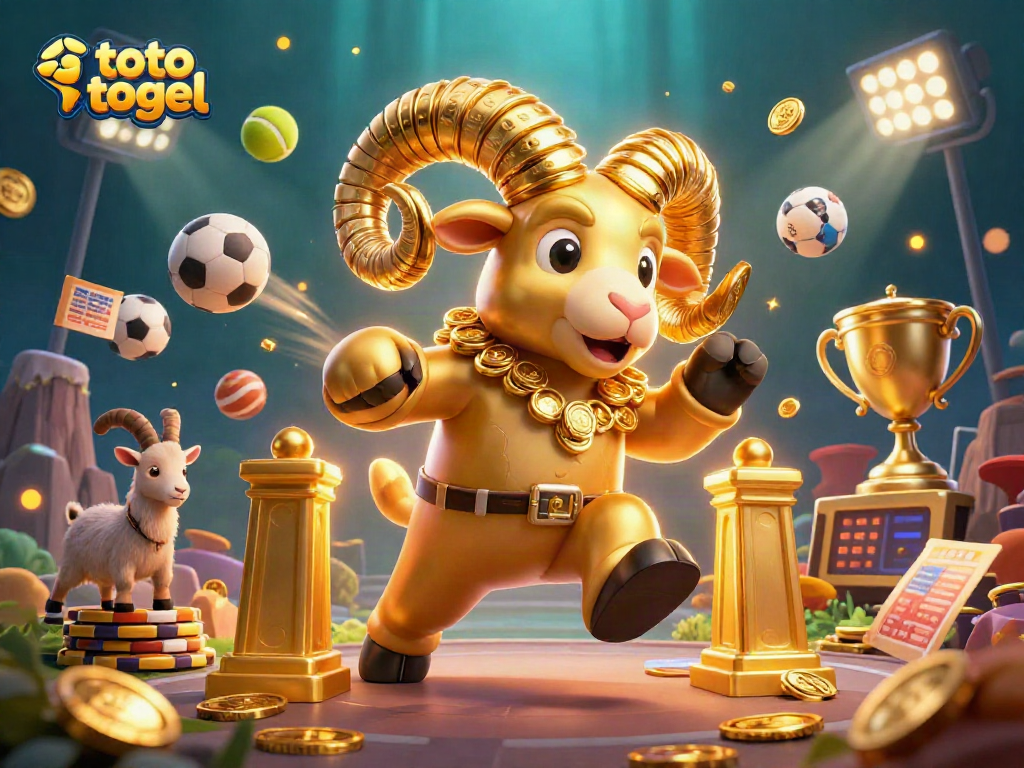 Engage in thrilling toto togel betting with dynamic sports elements and a festive atmosphere.