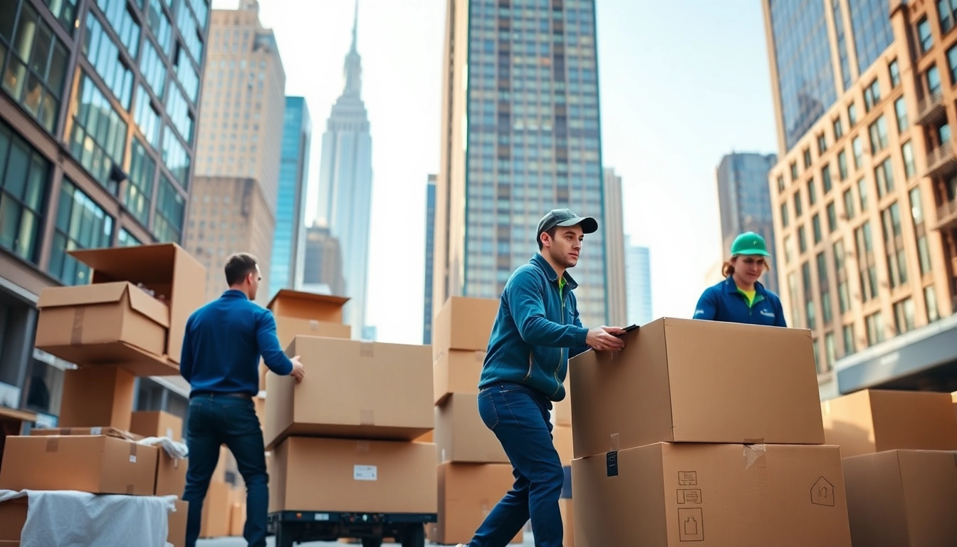 Efficient Office Moving Services NYC team packing and relocating equipment in New York City.