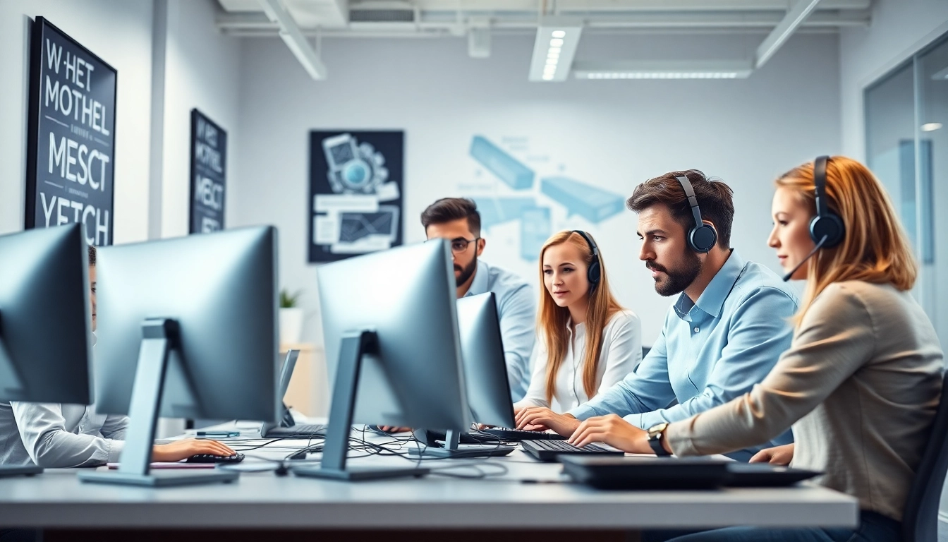 Enhancing small business IT support London with a dedicated tech team in action.