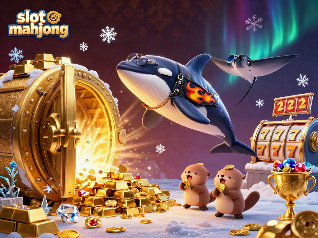 Spin reels in slot mahjong with lively sea characters and vibrant treasures for exciting gameplay.