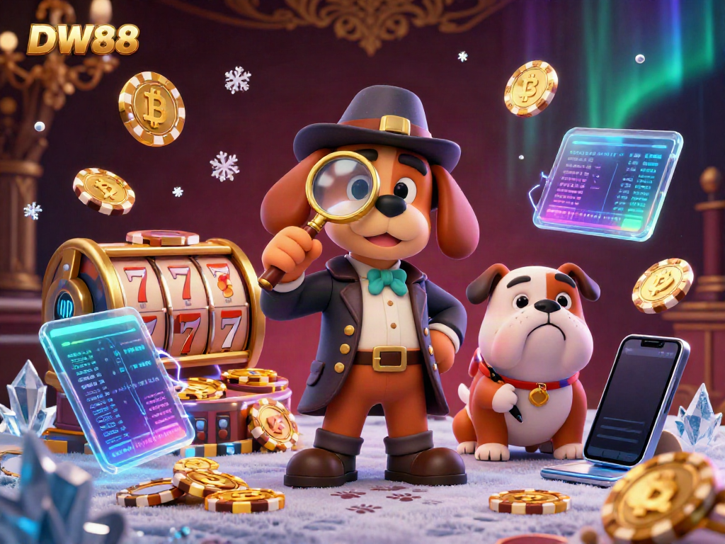 Experience thrill and excitement with DW88 as the detective uncovers poker chip clues amidst dynamic casino elements.