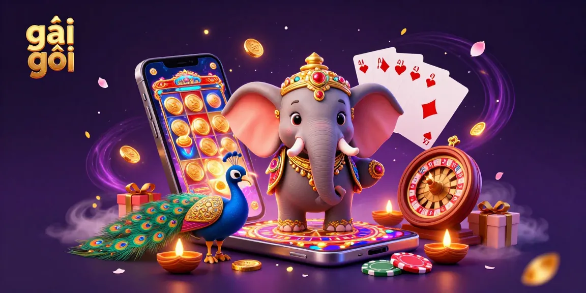 Engage with vibrant slot gaming action as "gái gọi" elevates your gambling experience with rich visuals.