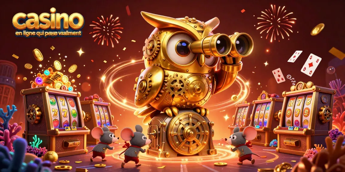 Jouez dans un casino en ligne qui paye vraiment et découvrez l'ambiance festive avec des machines à sous colorées.